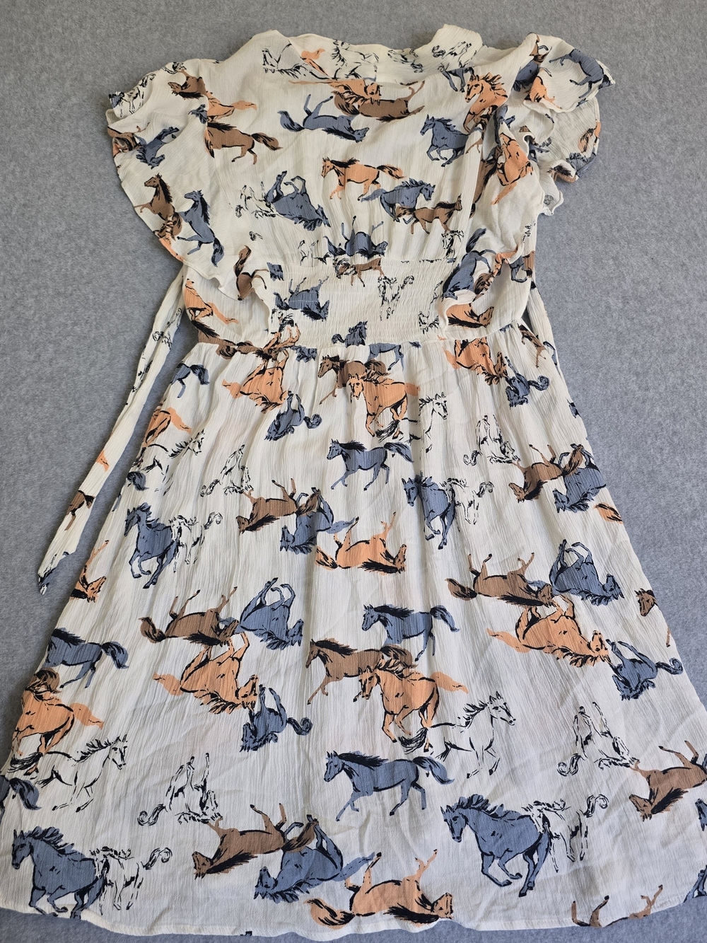 ModCloth Horse Print Equestrian Fit & Flare Dress M - Picture 9 of 10